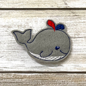 Whale Feltie Clip