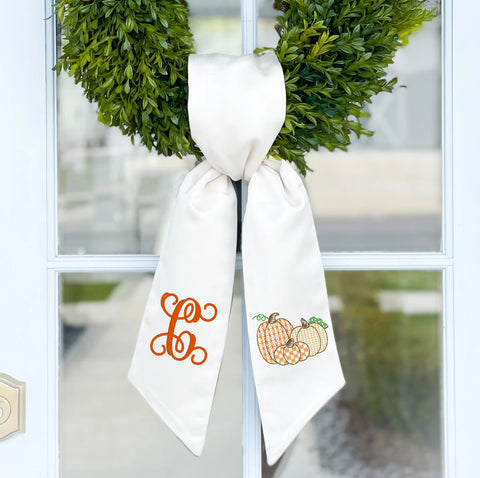 Wreath Sash | Motif Fill Pumpkins