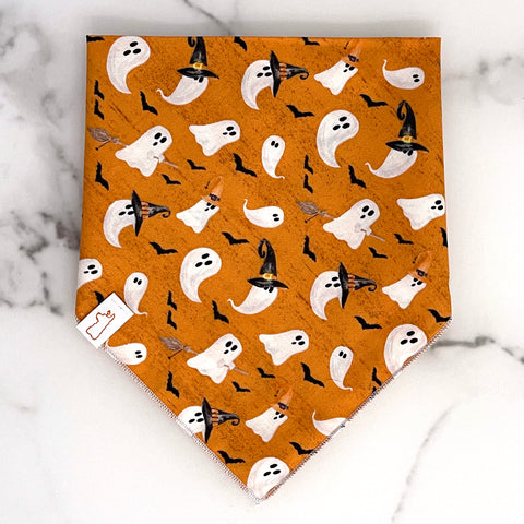 Market  Fall Bandanas | Ghosts on Orange