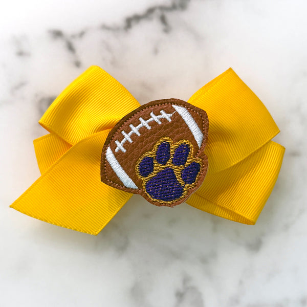Tigers Football Feltie Clip