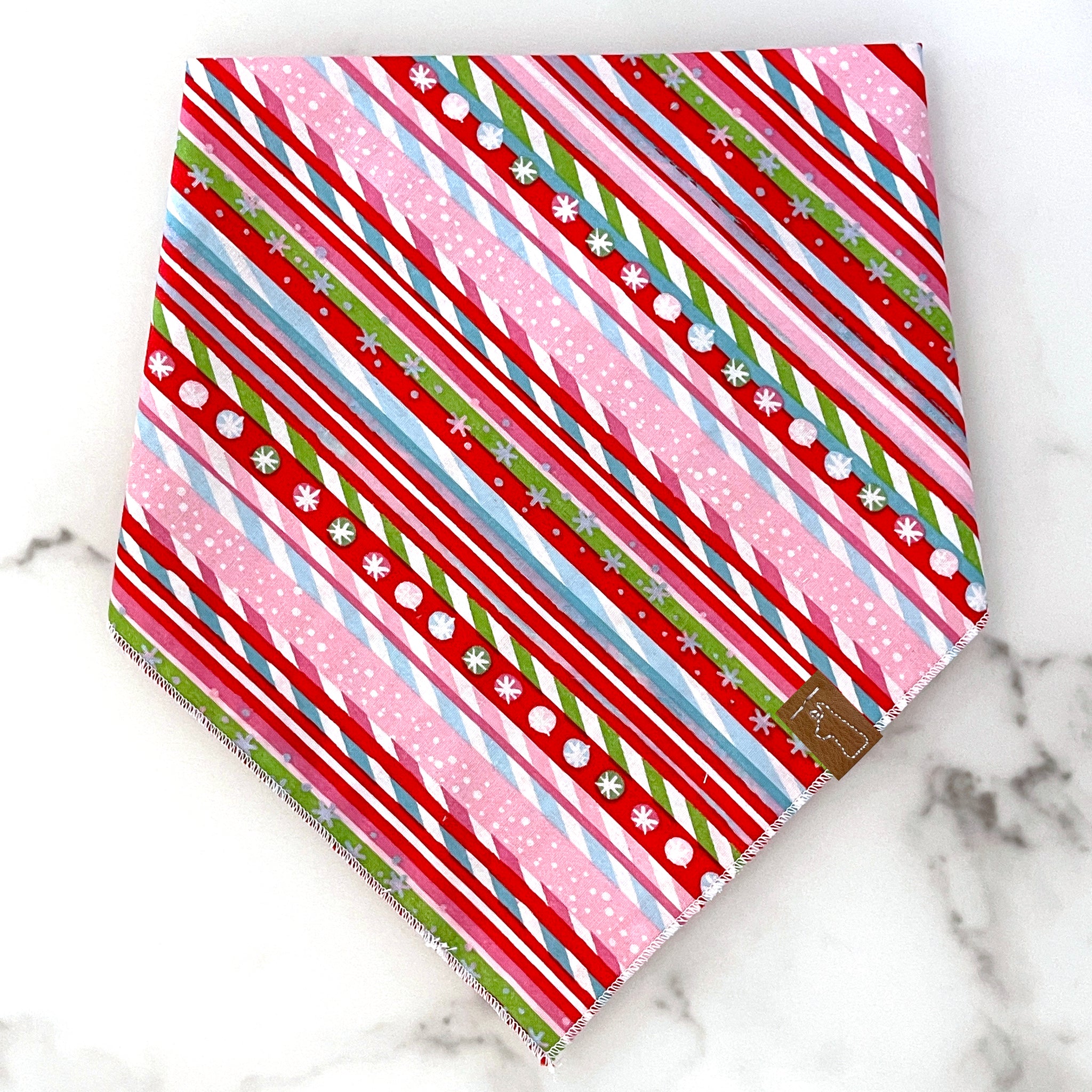 Market Winter Bandanas | Peppermint Stripes