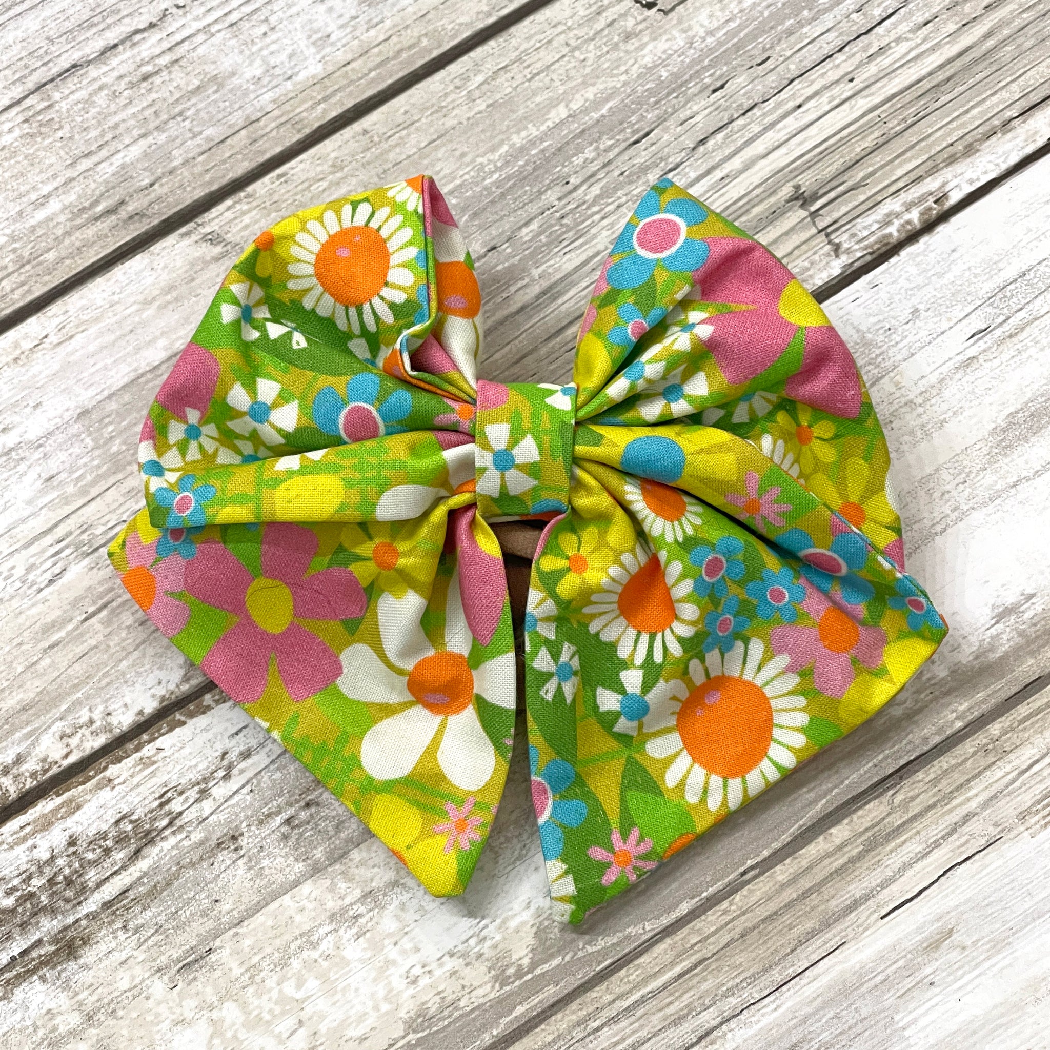 Retro Floral Bow | STYLE & SIZE OPTIONS