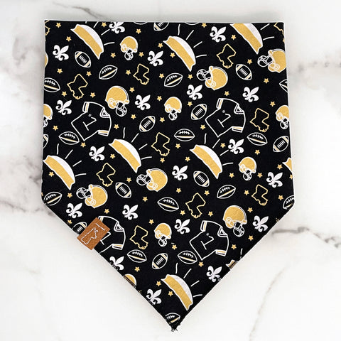 Market Bandanas | Black & Gold Football