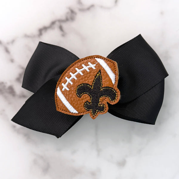 Fleur De Lis Football Feltie Clip