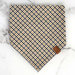 Market Bandanas | Black & Gold Gingham