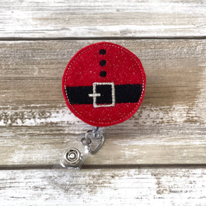 Santa Belly Badge Reel