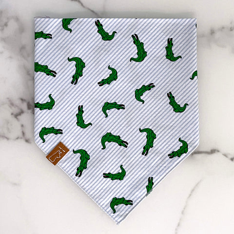 Market Spring Bandanas | Seersucker Gators