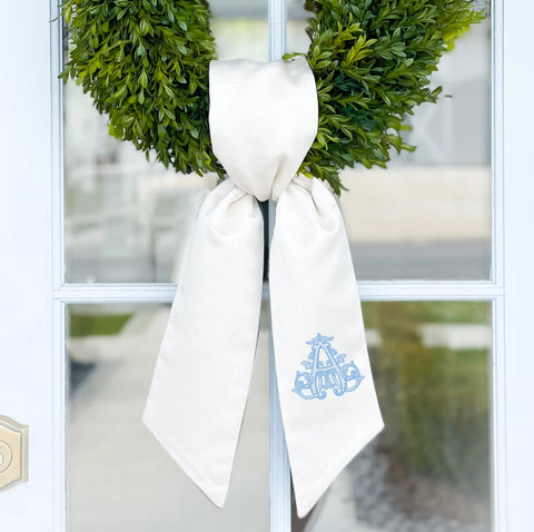 Wreath Sash | Vintage Vine Monogram