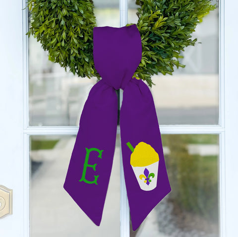 Wreath Sash | Mardi Gras Snowball