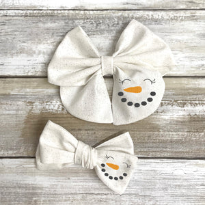 Snowman Face Bow | OPTIONS