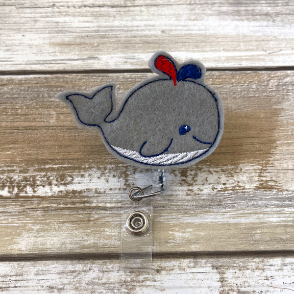 Whale Badge Reel