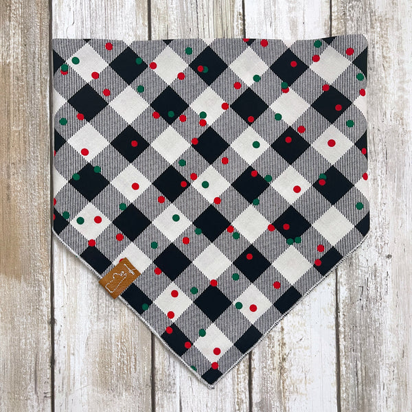 Market Winter Bandanas | Christmas Polka-Dot Buffalo