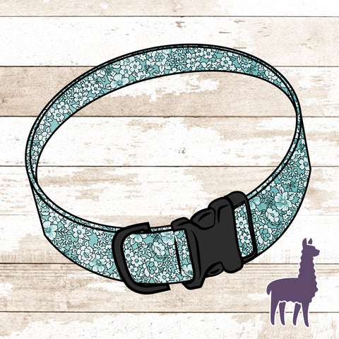 Baby Blue Floral Collar