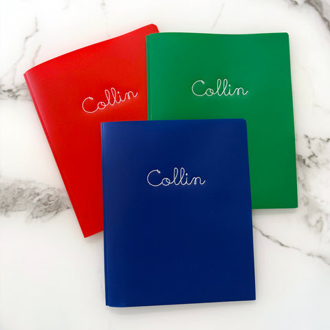 Embroidered Folder | NAME