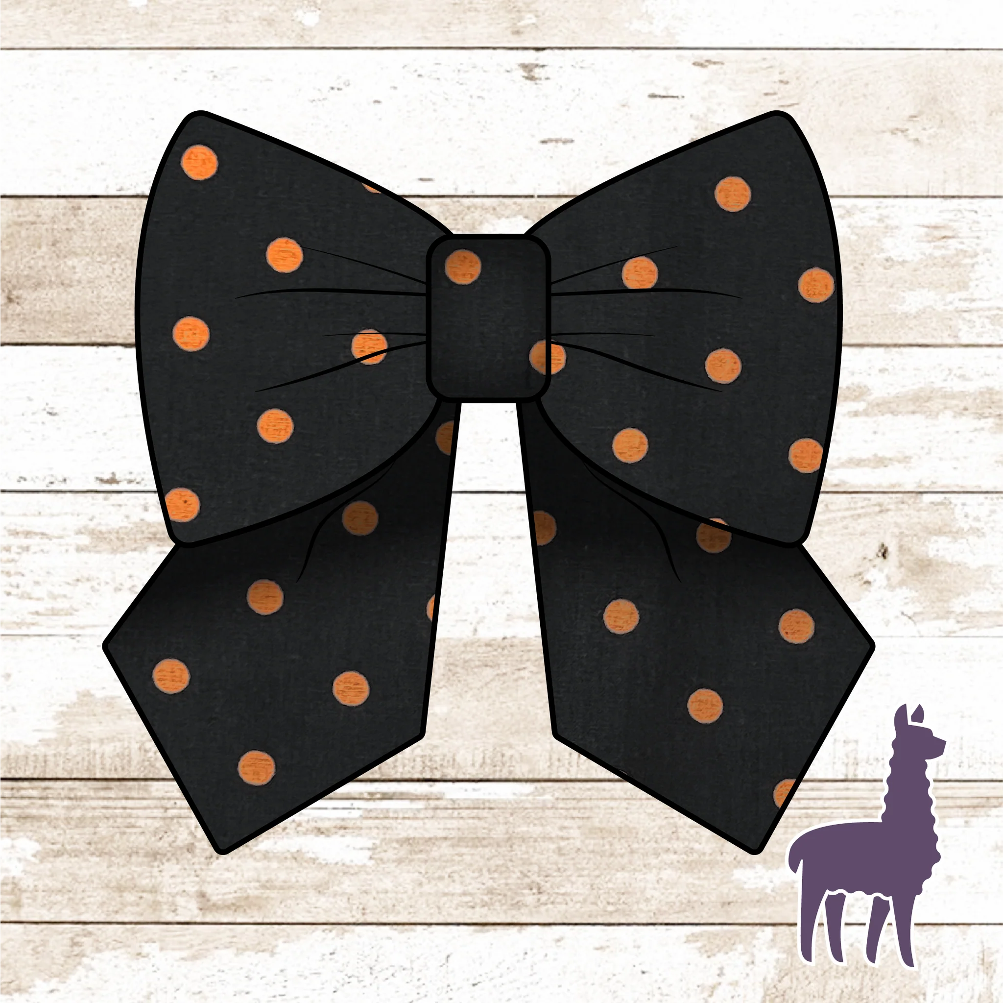 Halloween Polka-Dot Bow | SIZE & STYLE OPTIONS