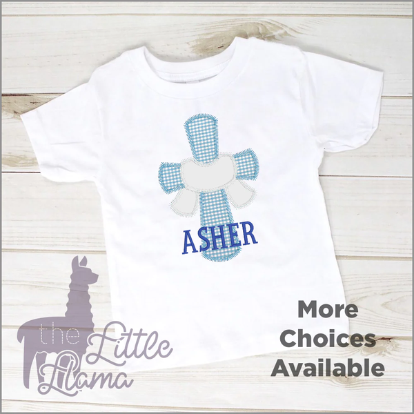 Cross with Sash/Bow Appliqué | ZIG-ZAG