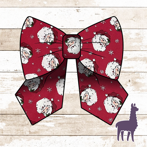 Christmas Santa Head Bow | SIZE & STYLE OPTIONS