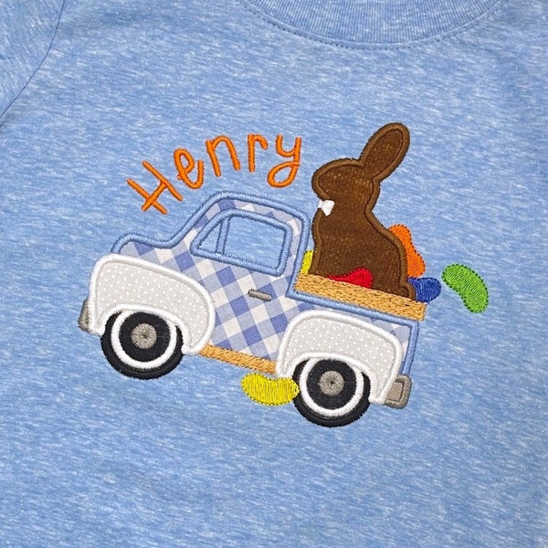 Easter Truck with Candy Appliqué