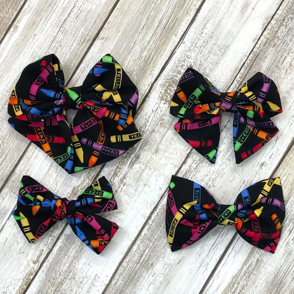 Crayon Bow | SIZE & STYLE OPTIONS