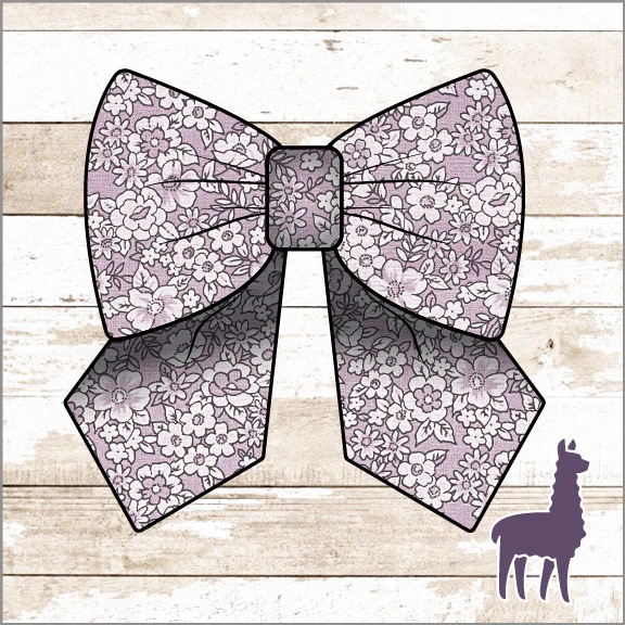 Baby Pink Floral Bow | SIZE & STYLE OPTIONS