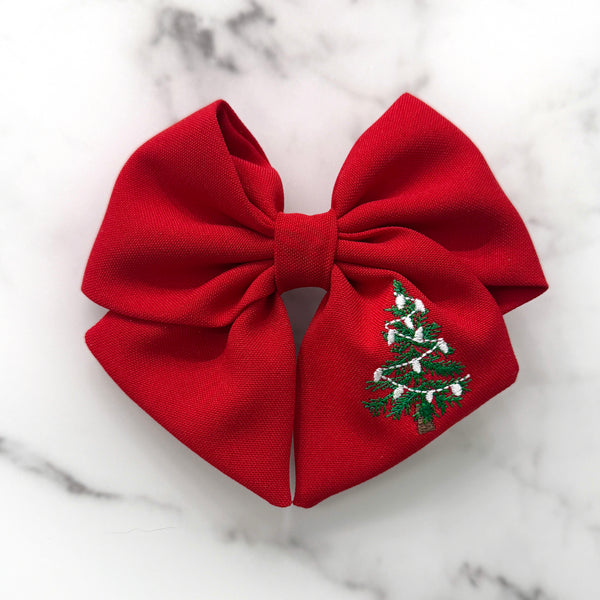 Christmas Tree Large Sailor Bow | OPTIONS