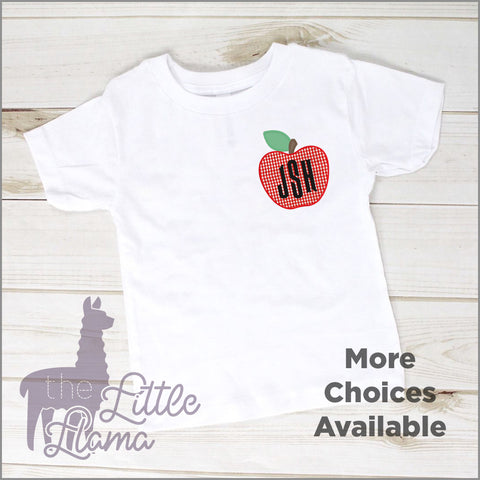 Apple Monogram Appliqué | BOY | SMALL