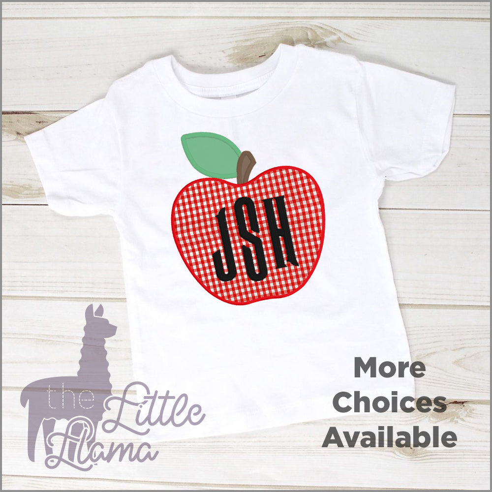 Apple Monogram Appliqué | BOY | LARGE