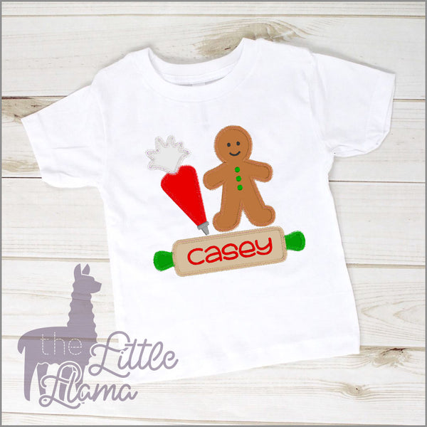 Baking Gingerbread Appliqué  | BOY & GIRL