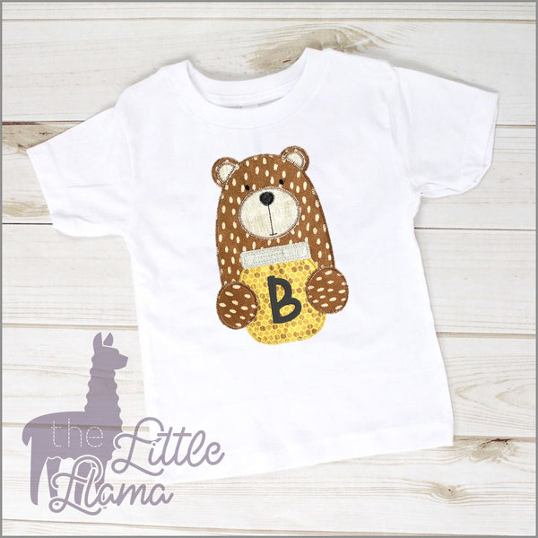 Honey Bear Monogram Appliqué | BOY & GIRL