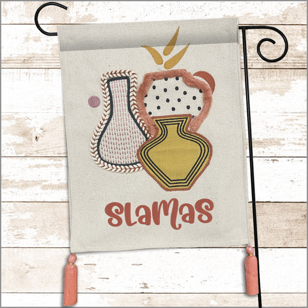 Boho Vases Garden Flag