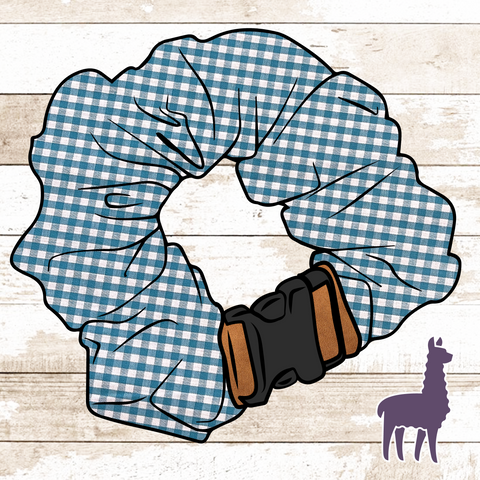 Blue Gingham Collar Cover