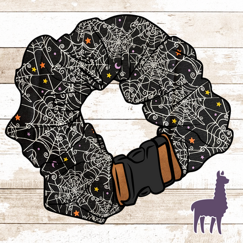 Halloween Spiderwebs Collar Cover