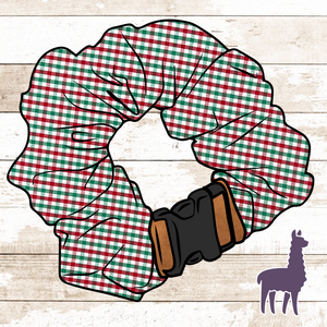 Christmas Gingham Collar Cover