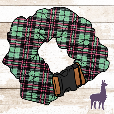 Christmas Plaid Collar Cover