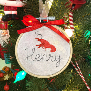 Custom Cajun Ornament Hoop