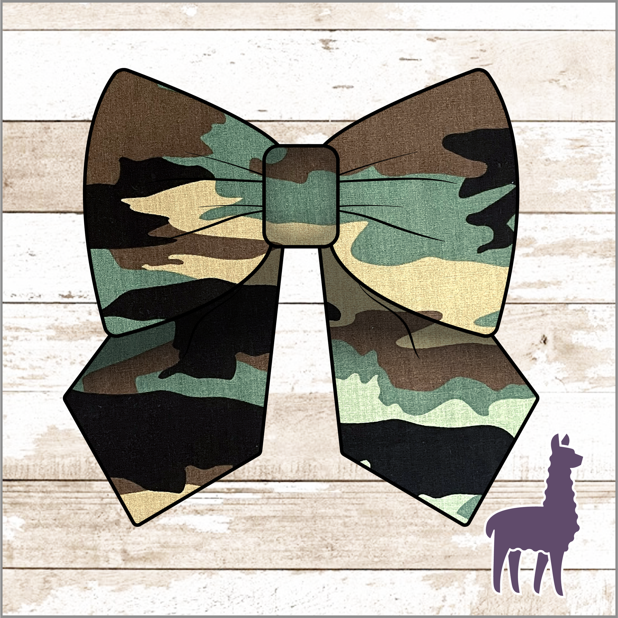 Monogram Camo Bow