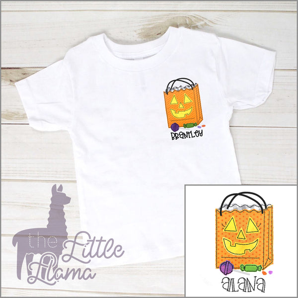 Halloween Candy Bag Appliqué  | SMALL