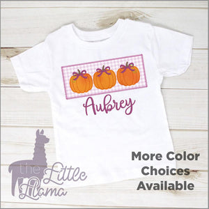 Pumpkin Classic Appliqué Trio  | GIRL