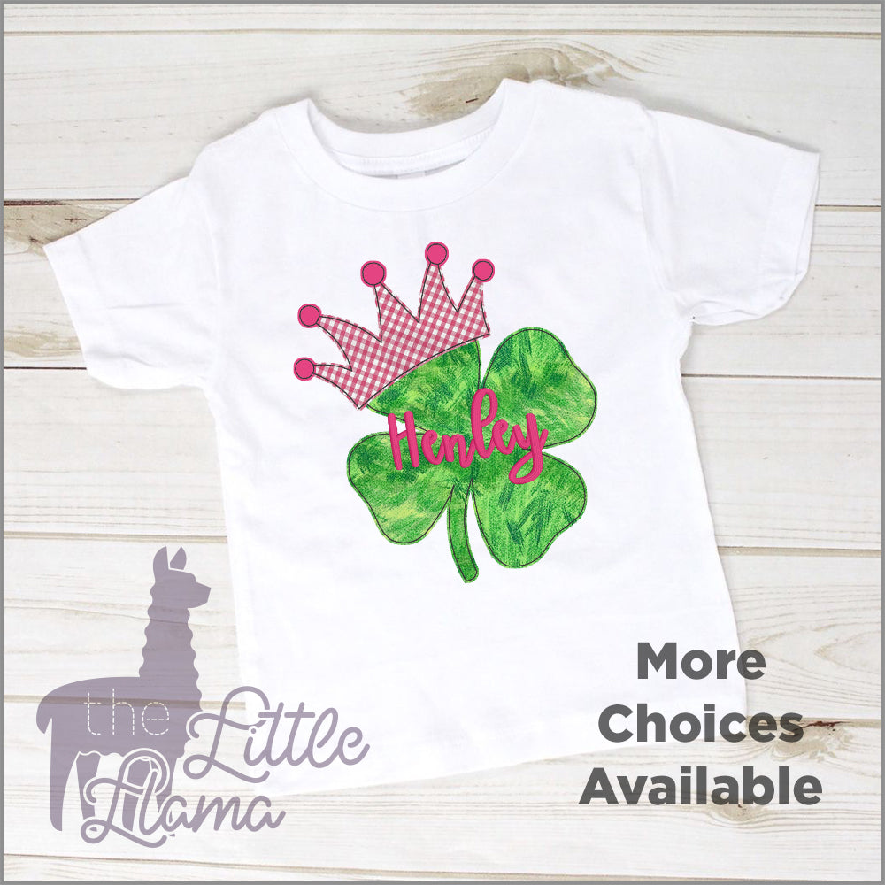 Clover with Crown Appliqué