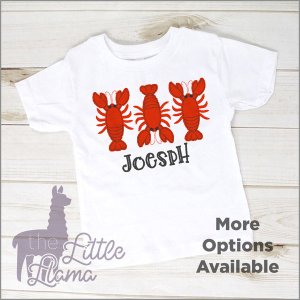 Crawfish Trio Appliqué | BOY