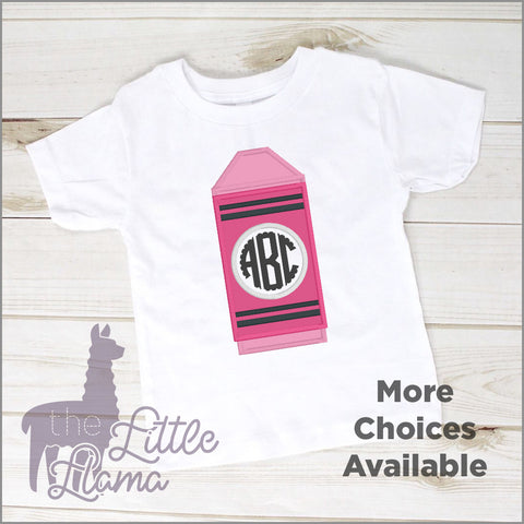 Crayon Monogram Appliqué | GIRL