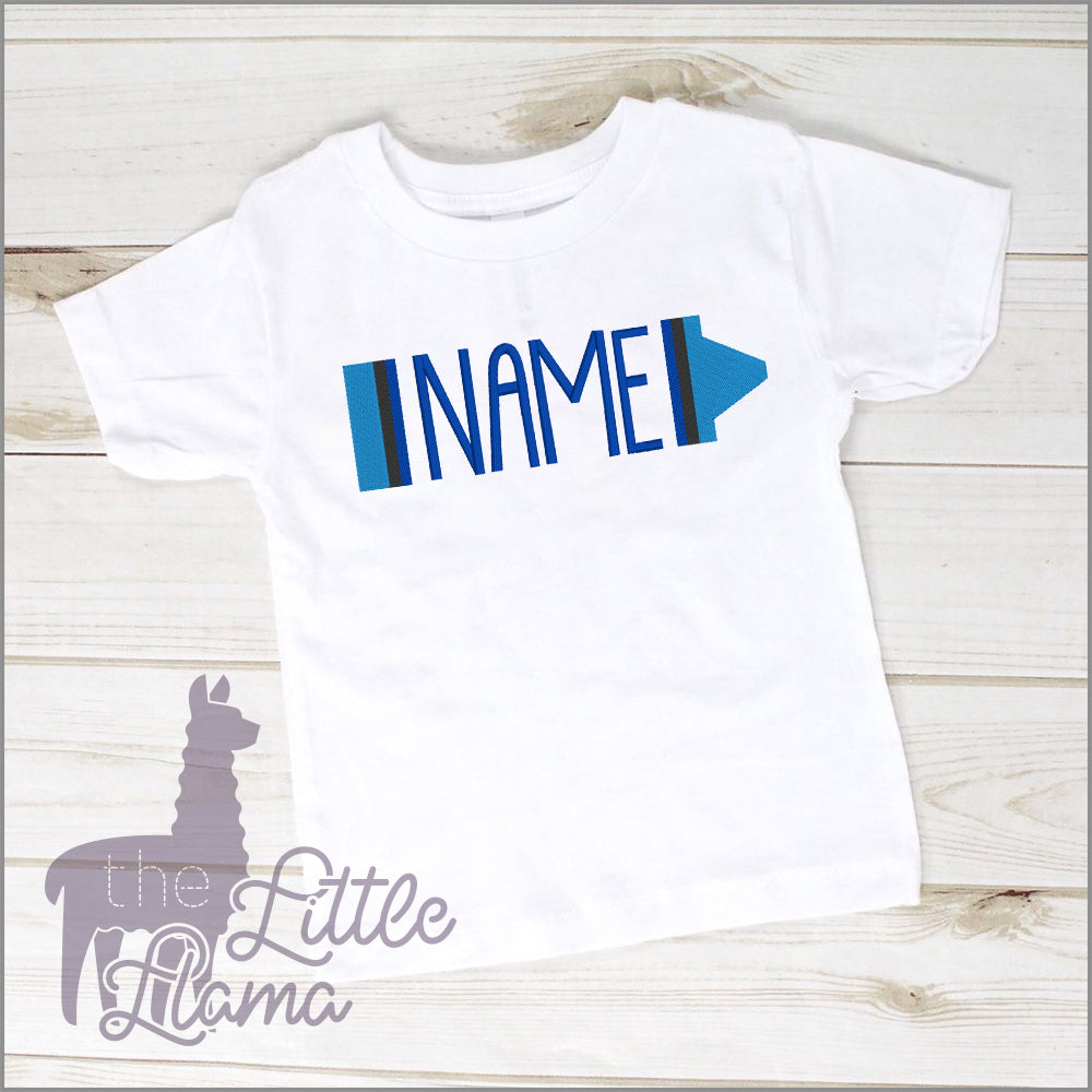 Crayon Name Stitched  | BOY & GIRL