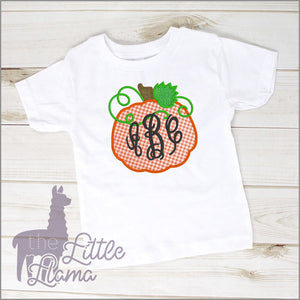 Pumpkin Monogram Appliqué