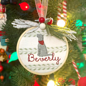 Custom Dog Ornament Hoop