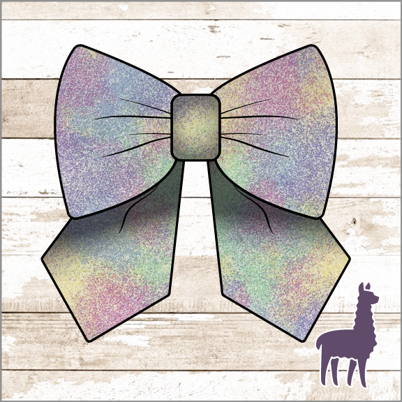 Monogram Pastel Ombré Bow