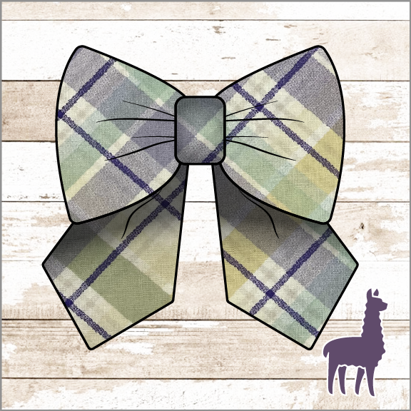 Monogram Large Spring Plaid Bow