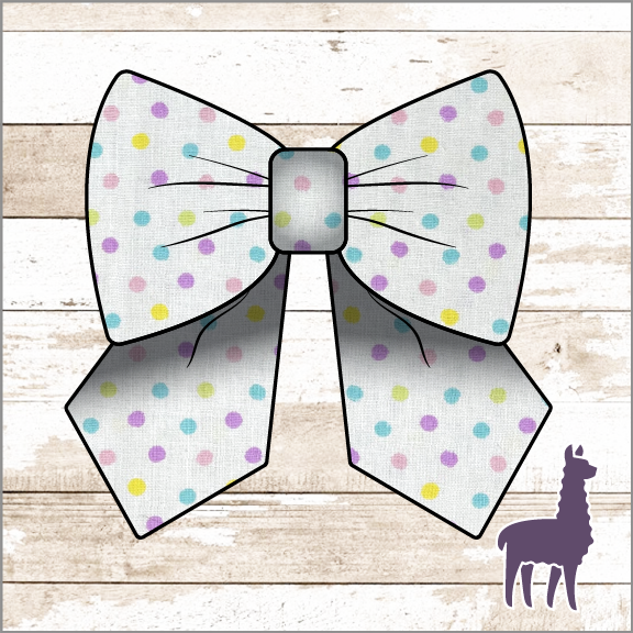 Monogram Easter Polka-Dots Bow