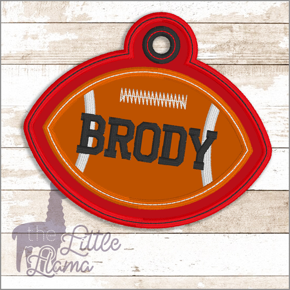 Bag Football Name Tag
