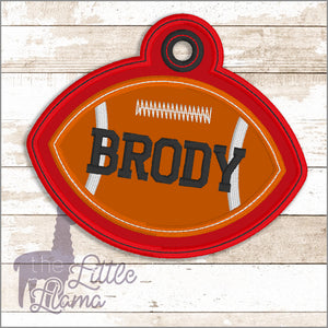 Bag Football Name Tag