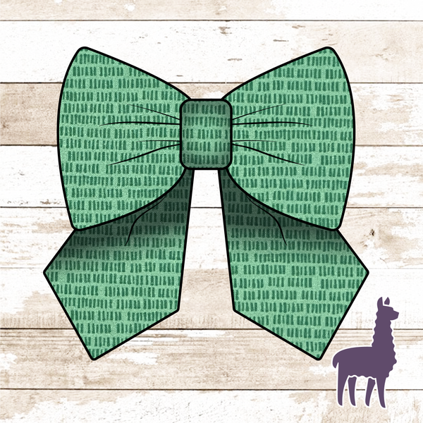 Monogram Green Miller Bow